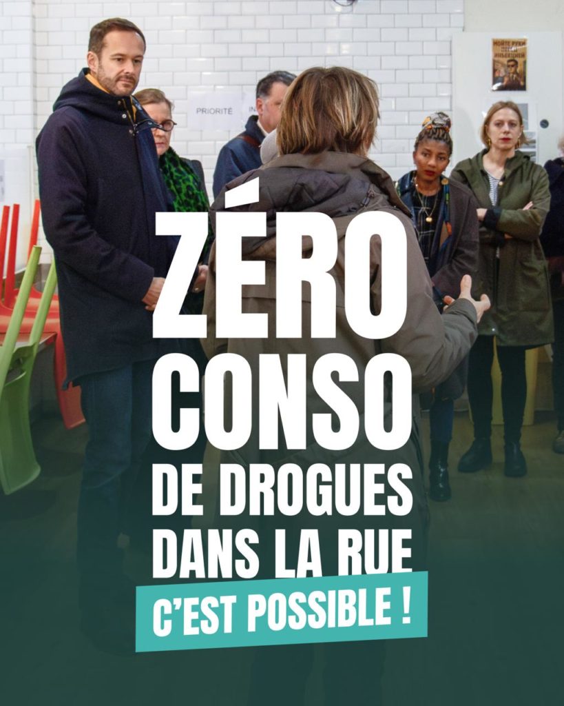 Zéro consommation de drogue dans la rue à Paris